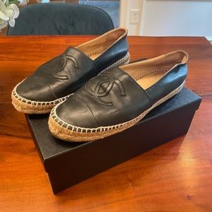 Chanel CC Lambskin Espadrilles